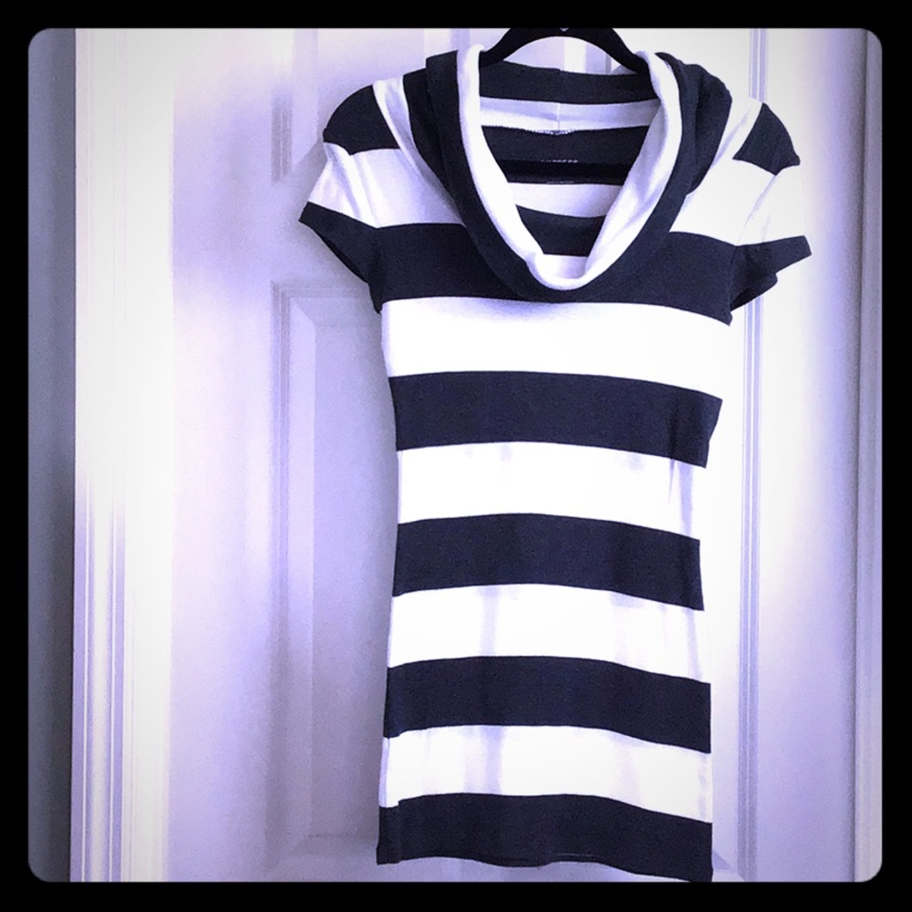 Express cowl neck and shoulder stretch Sexy Basics